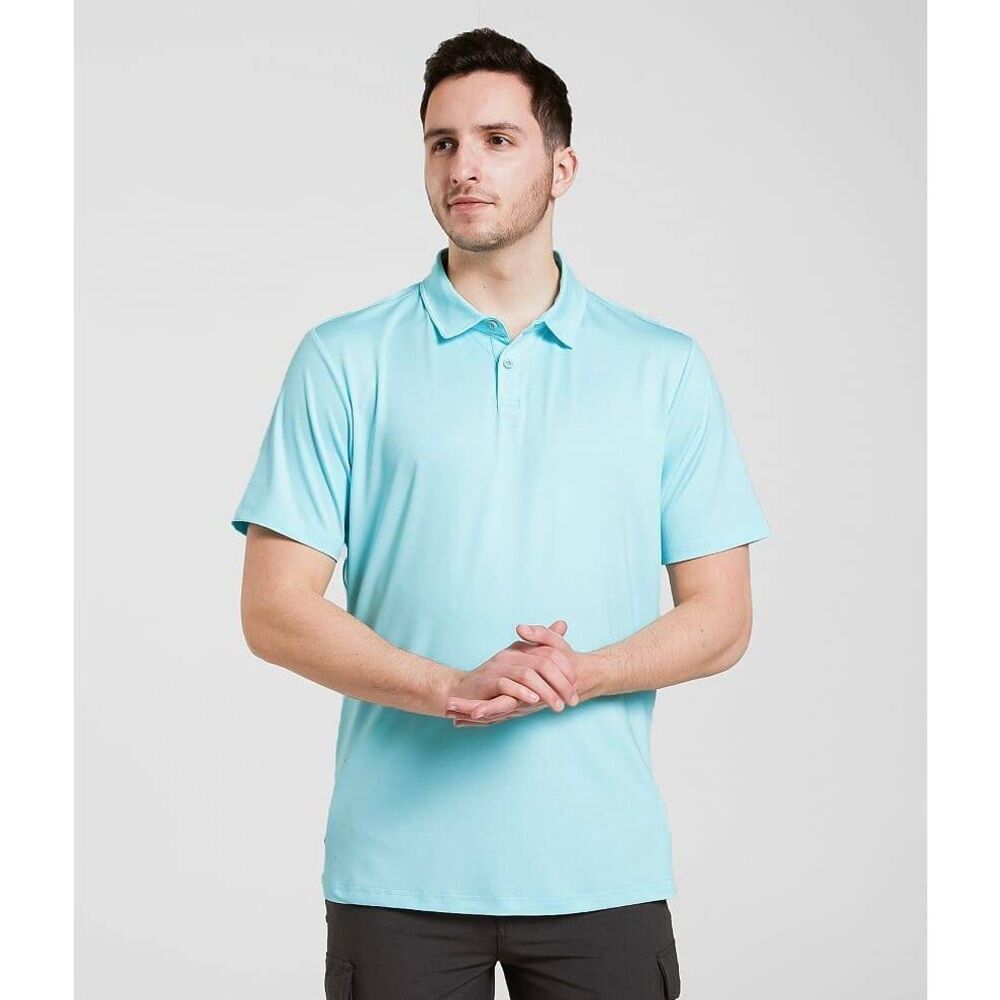 Maven Essential Course Performance Stretch Polo Aqua XL Golf Athleisure Summer
